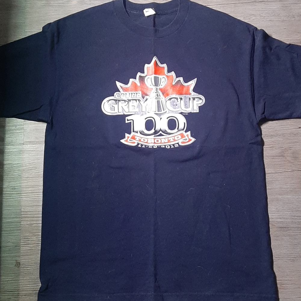CFL 100th Grey Cup Logo Tee Shirt - Large